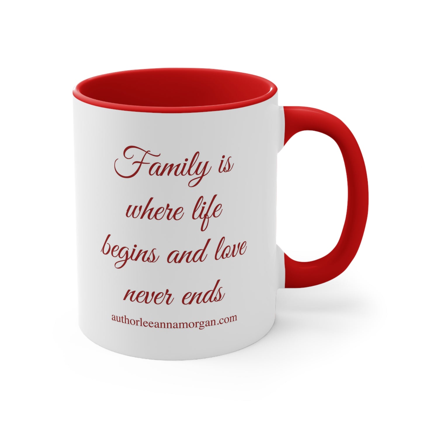 The Flower Cottage Coffee Mug - Family is where life begins and love never ends