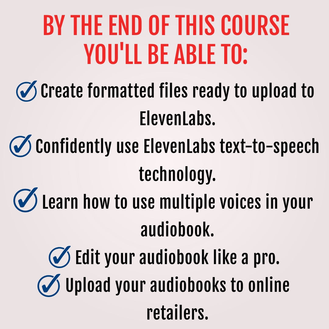 The AI Audiobook Creator Course