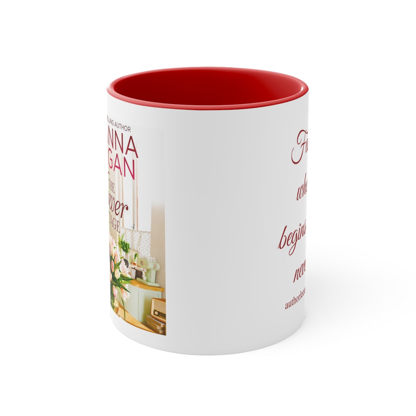 The Flower Cottage Coffee Mug - Family is where life begins and love never ends